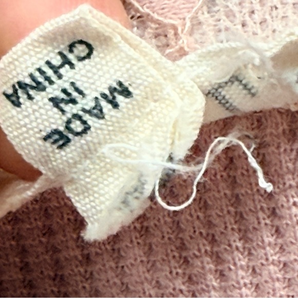 POL Patchwork Lace Dusty Pink Button Up Shirt Top Floral Oversized Boho Size S - Picture 12 of 13